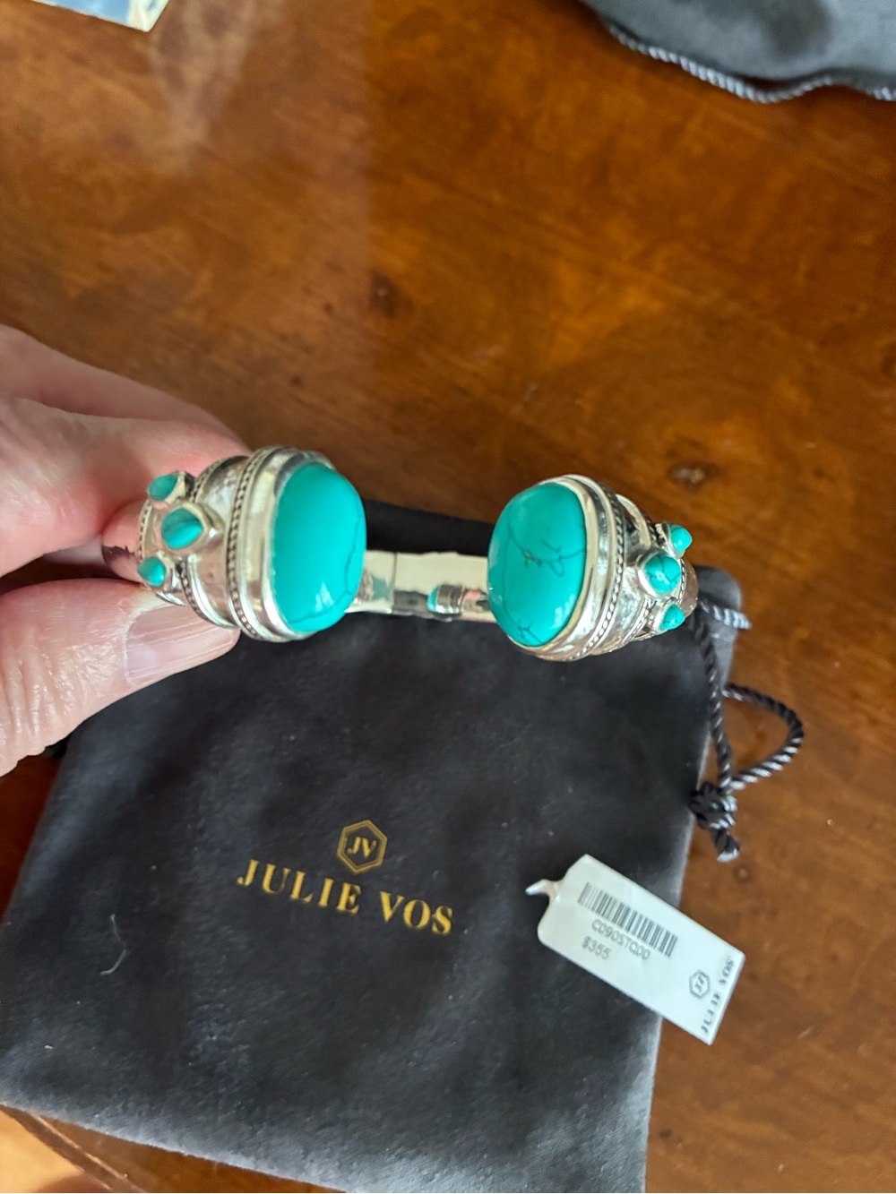 Julie Vos turquoise cuff